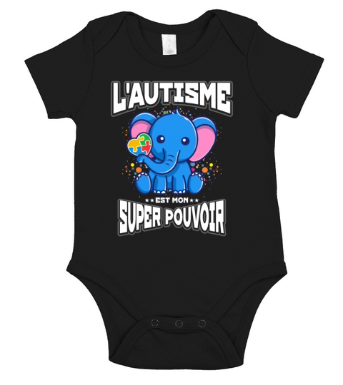 Lautisme est mon super pouvoir Short Sleeve Baby One-Piece