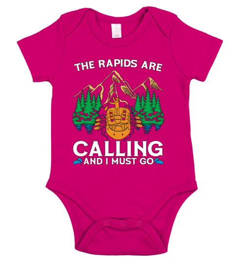 Rafting The Rapids Are Calling White Water Rafting Short Sleeve Baby One-Piece