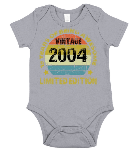 Vintage 2004 Limited Edition 19 Years Of Being Awe Short Sleeve Baby One-Piece