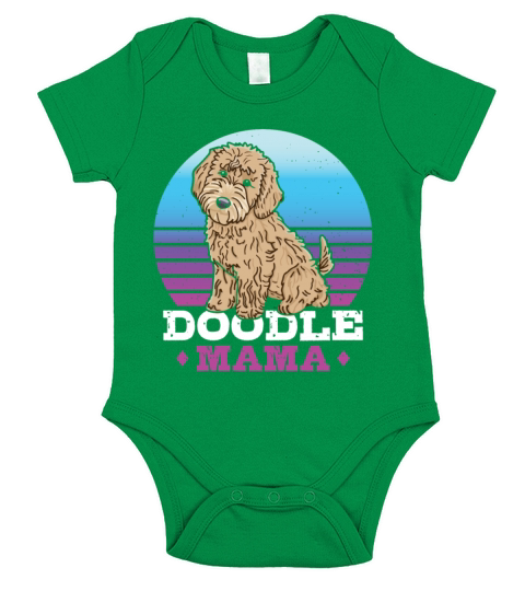 Womens Doodle Mama Labradoodle Goldendoodle Short Sleeve Baby One-Piece