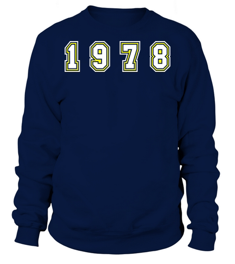 1978 Year Number Sweatshirt Unisex