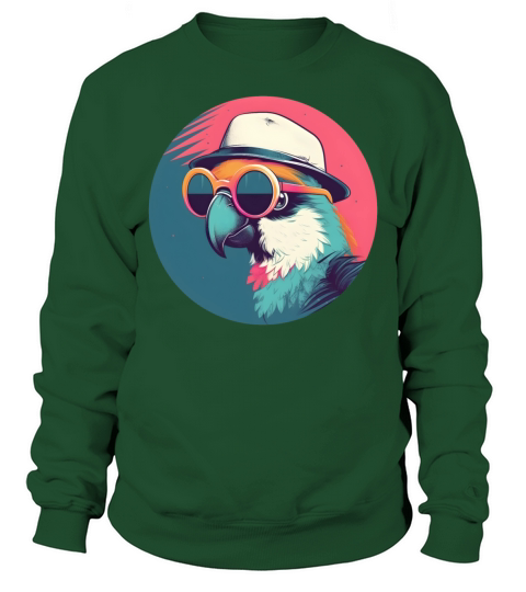 80s 90s Parrot Lovers Vintage Sweatshirt Unisex