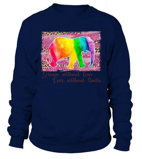 Love Without Limits Elephant LGBT Pride Sweatshirt Unisex
