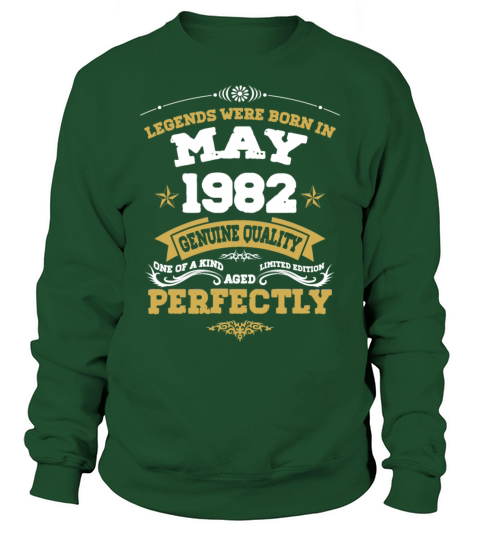 Vintage Aged To Perfection May 1982 Sweatshirt Unisex