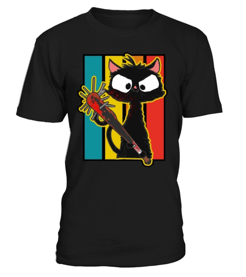 Halloween Retro Cat Vintage Cat T-Shirt Unisex