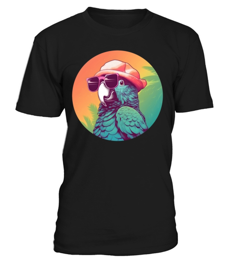 Retro Vintage Parrot Lovers Style T-Shirt Unisex
