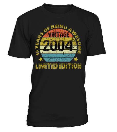 Vintage 2004 Limited Edition 19 Years Of Being Awe T-Shirt Unisex