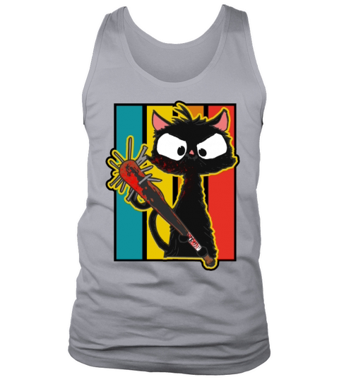 Halloween Retro Cat Vintage Cat Tank Top Unisex