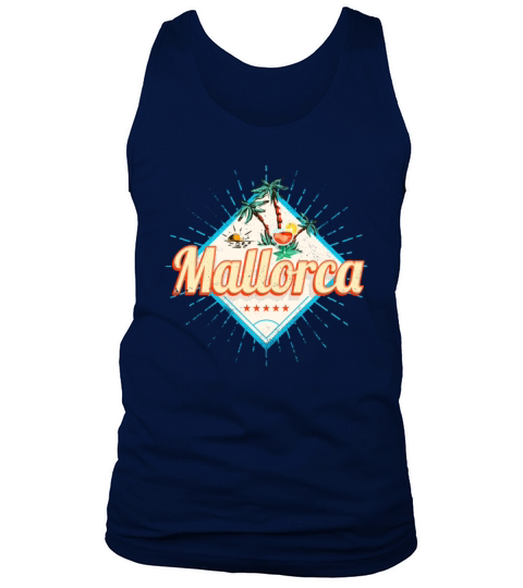 Majorca Balearic Island Retro Parrot Vintage Tank Top Unisex