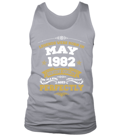 Vintage Aged To Perfection May 1982 Tank Top Unisex