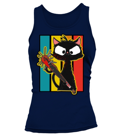 Halloween Retro Cat Vintage Cat Tank top Woman