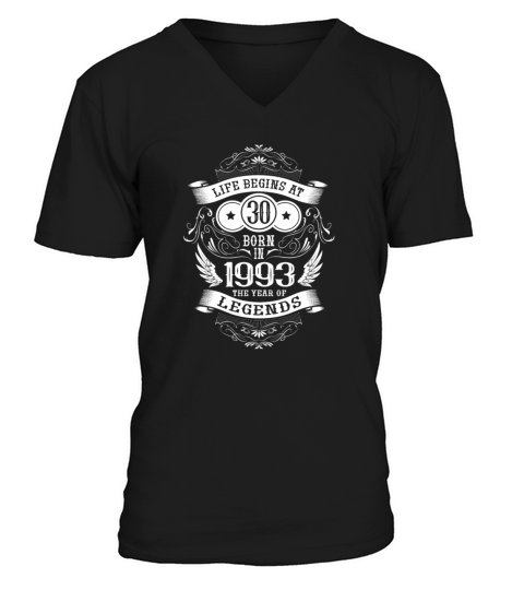 30th Birthday Gifts Vintage 1993 Birthday Sayings V-Neck T-shirt