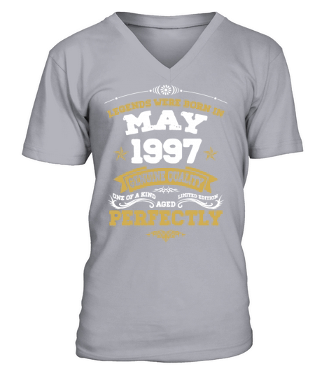 Vintage Aged To Perfection May 1997 V-Neck T-shirt