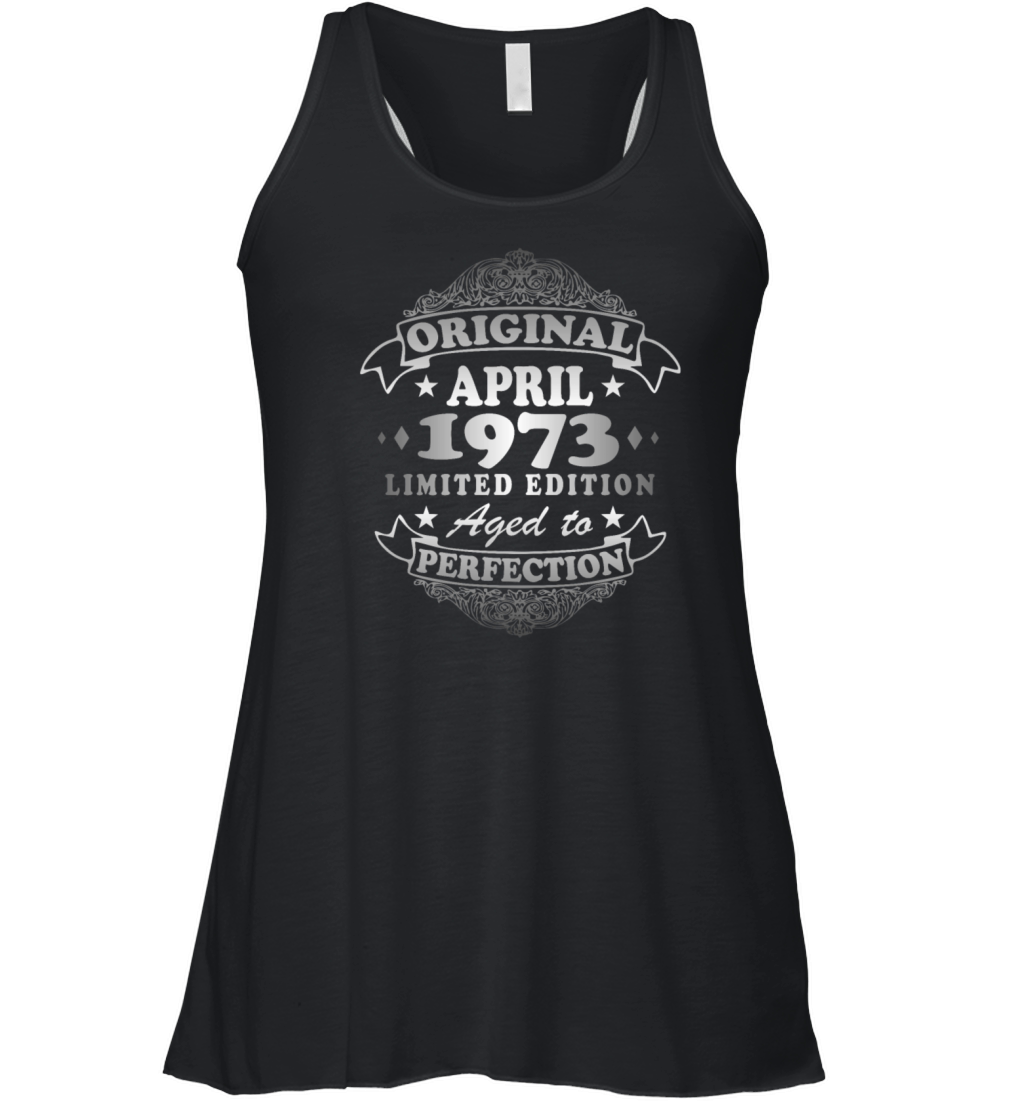 Legendary since April 1973 Birthday Gift Women's Flowy Tank Top