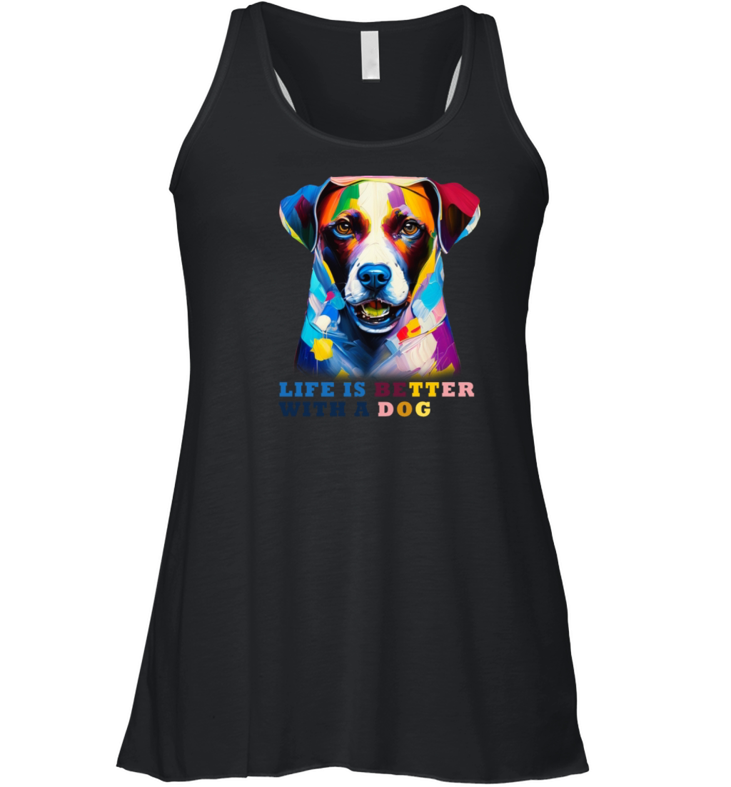 Life Is Better with a Dog Women's Flowy Tank Top