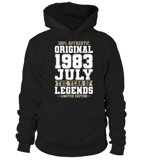 40th birthday july 1983 original 1983 Hoodie Unisex