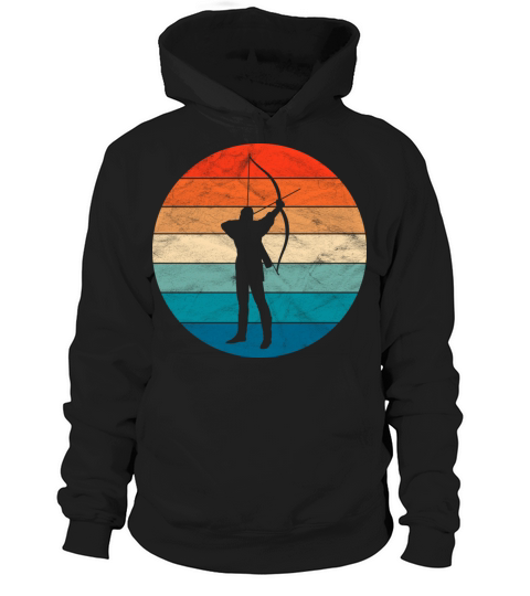 Vintage Retro Archery Hoodie Unisex