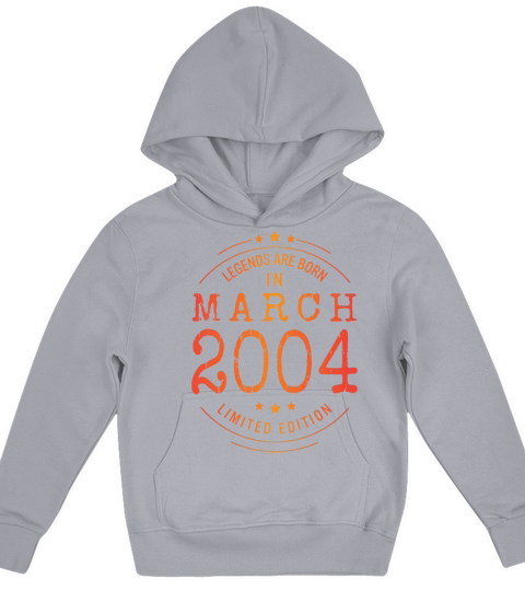 Birthday March 2004 Limited Edition Vintage Kids Hoodie