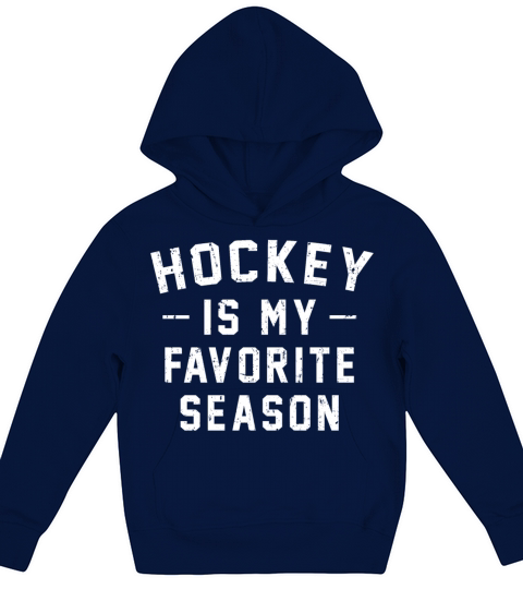 Hockey Is My Favorite Season Vintage Distressed Kids Hoodie