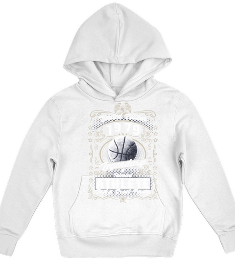 Vintage 1979 Basketball Birthday Gift Sport Hobby Kids Hoodie