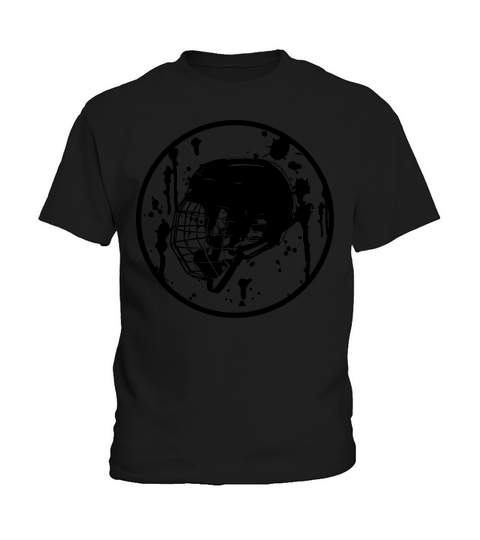 blood spattered hockey helmet Kids T-Shirt