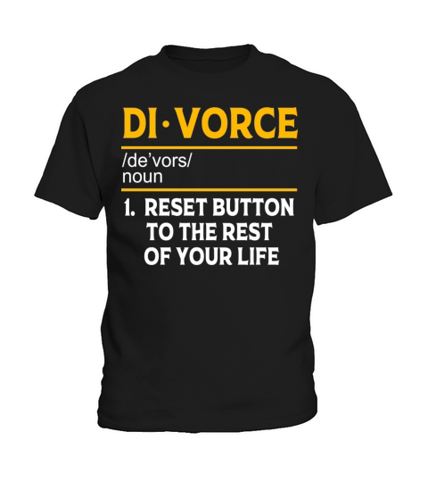 Ex Marriage Divorcee Funny Definition Divorce Kids T-Shirt