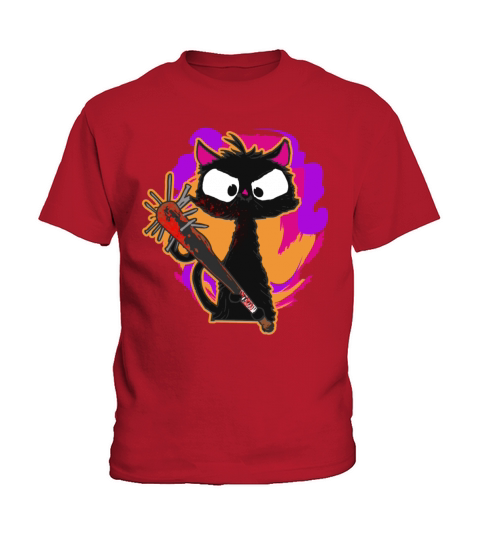 Halloween Retro Cat Vintage Cat Kids T-Shirt