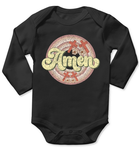 Amen Long Sleeve Baby One-Piece