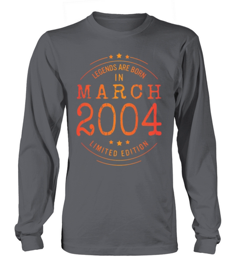 Birthday March 2004 Limited Edition Vintage Long sleeved Unisex