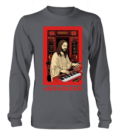 Divine Analog Adventures - Retro Synth Jesus Fan Long sleeved Unisex