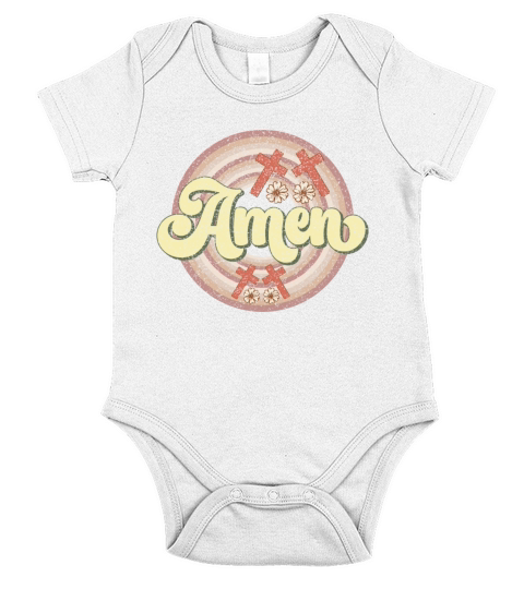 Amen Short Sleeve Baby One-Piece