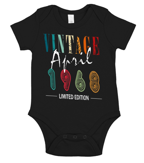 April 1968 Limited Edition Geburtstag Short Sleeve Baby One-Piece