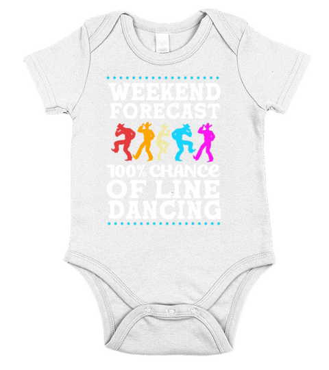 Funny Weekend Forecast Country Line Dancing Short Sleeve Baby One-Piece
