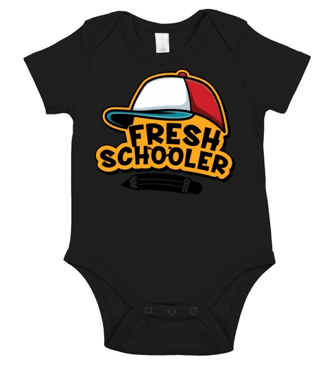 Preschool Kids Back To School Fresh Schooler Short Sleeve Baby One-Piece