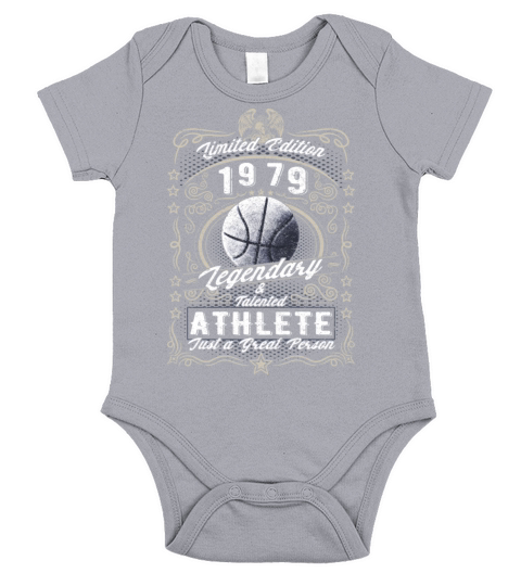 Vintage 1979 Basketball Birthday Gift Sport Hobby Short Sleeve Baby One-Piece