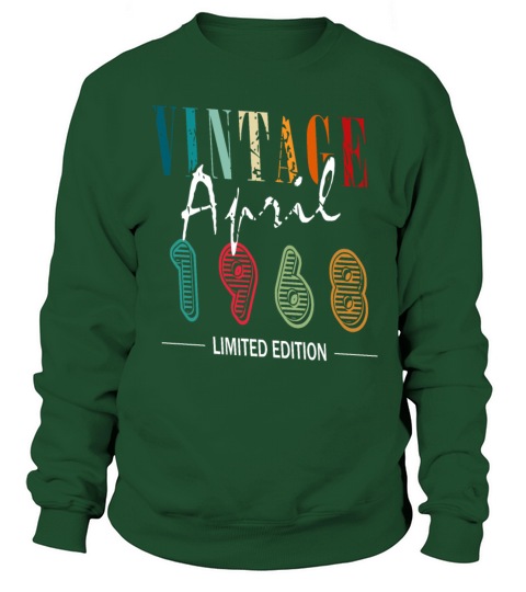 April 1968 Limited Edition Geburtstag Sweatshirt Unisex