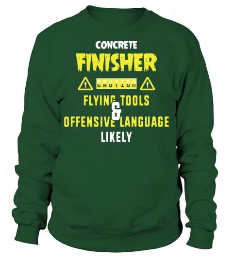 Funny Work For Men Construction Concrete Finisher Sweatshirt Unisex