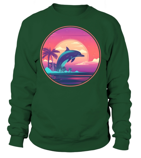 Retro Dolphin Lovers Vintage Sweatshirt Unisex
