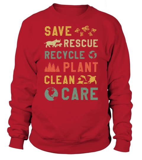 Retro Vintage Bee Save Nature Oceans Day Earth Day Sweatshirt Unisex