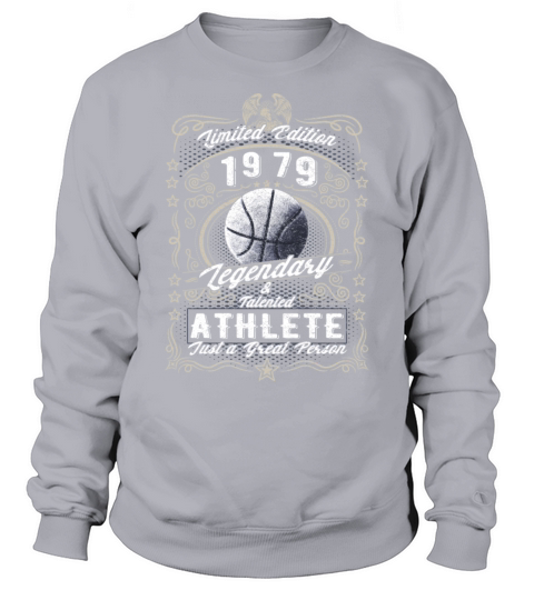 Vintage 1979 Basketball Birthday Gift Sport Hobby Sweatshirt Unisex