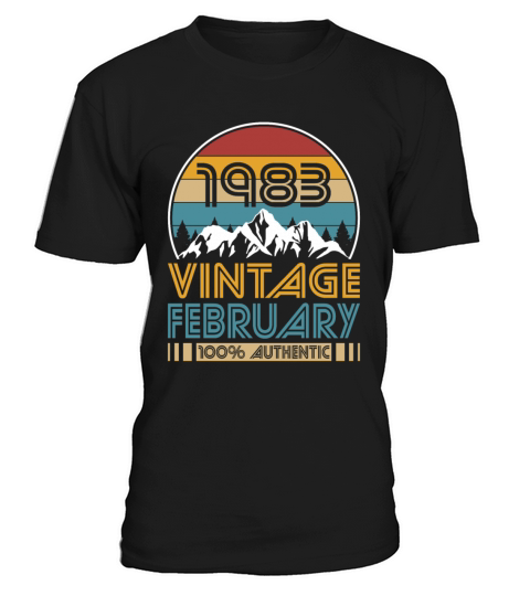 40th birthday february 1983 vintage 1983 T-Shirt Unisex