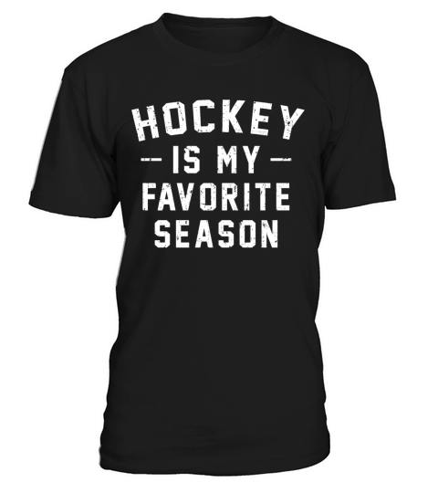 Hockey Is My Favorite Season Vintage Distressed T-Shirt Unisex