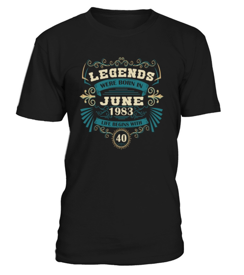Legend 40 June 1983 Vintage T-Shirt Unisex