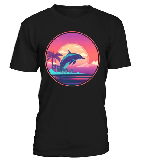 Retro Dolphin Lovers Vintage T-Shirt Unisex