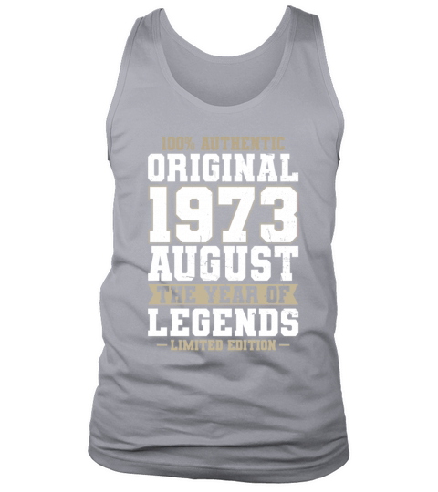 50th birthday august 1973 original 1973 Tank Top Unisex