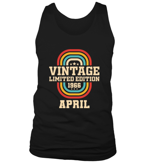 57th birthday April vintage 1966 vintage Tank Top Unisex