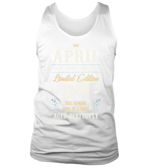 April 1979 Vintage Birthday Present Tank Top Unisex