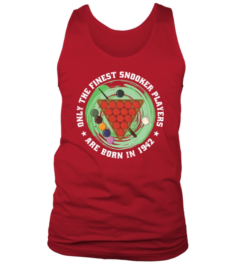 Snooker born in 1942 Vintage Birthday Snooker-game Tank Top Unisex