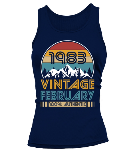 40th birthday february 1983 vintage 1983 Tank top Woman