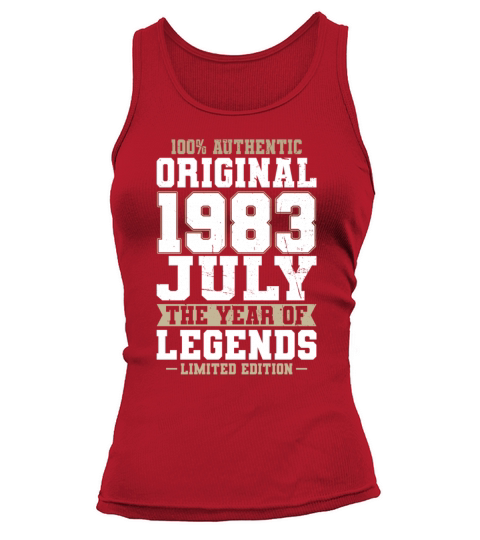 40th birthday july 1983 original 1983 Tank top Woman